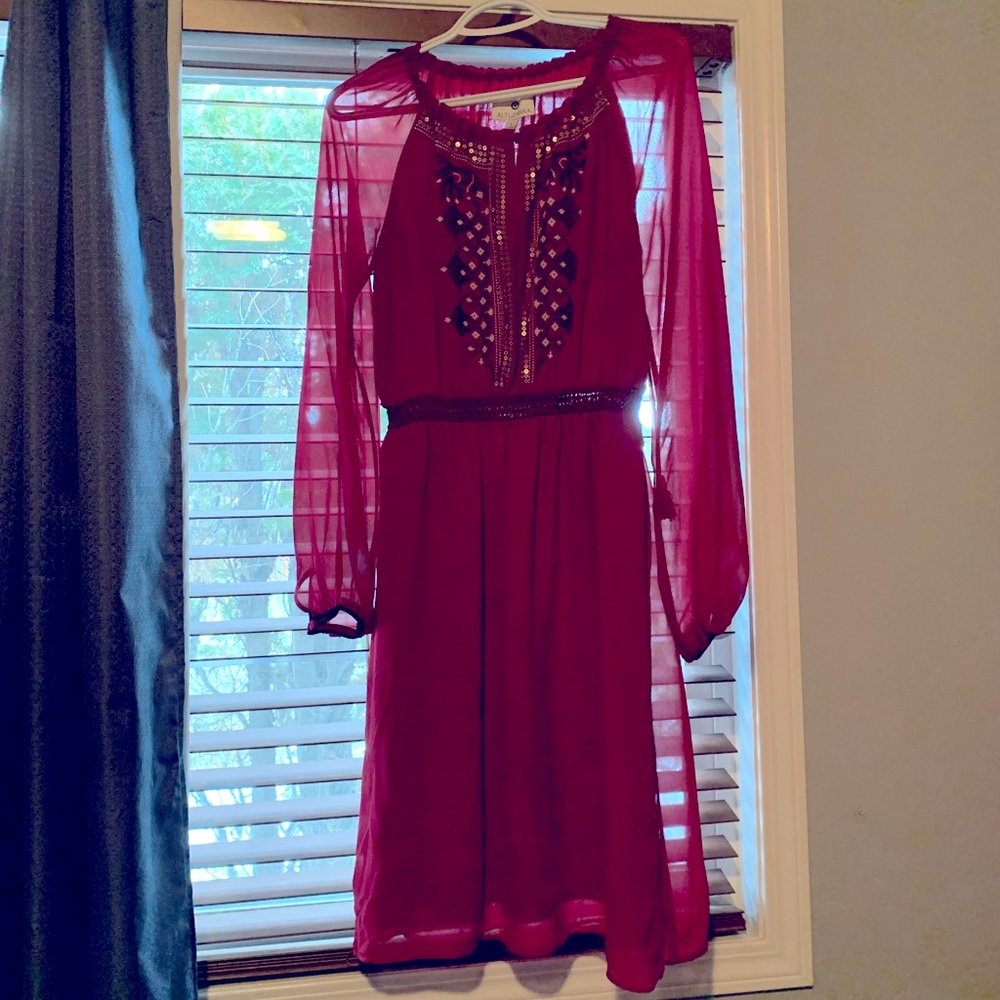 Altuzarra for Target maxi dress! Size 6 rich burgundy colour with front details